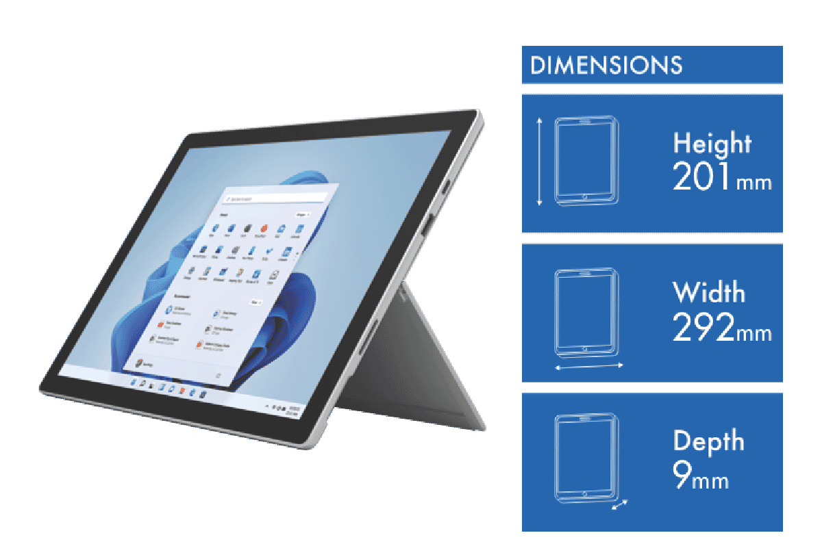 Microsoft Surface Pro 7 i3 4GB 128GB Platinum