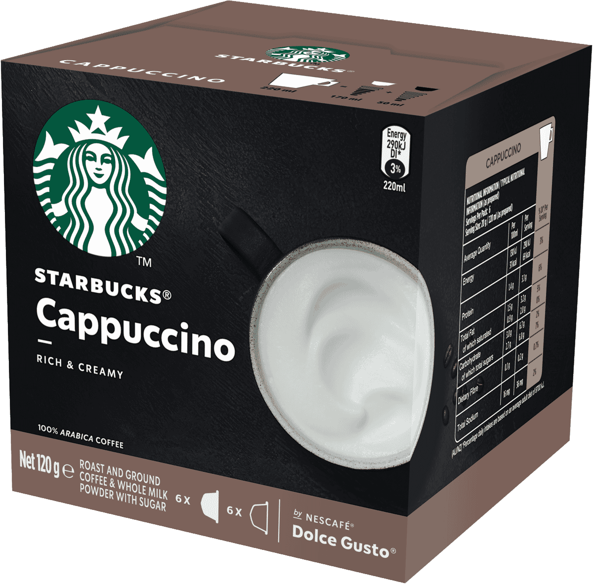Starbucks by Nescafe Dolce Gusto 12430121 Cappuccino by Nescafe Dolce