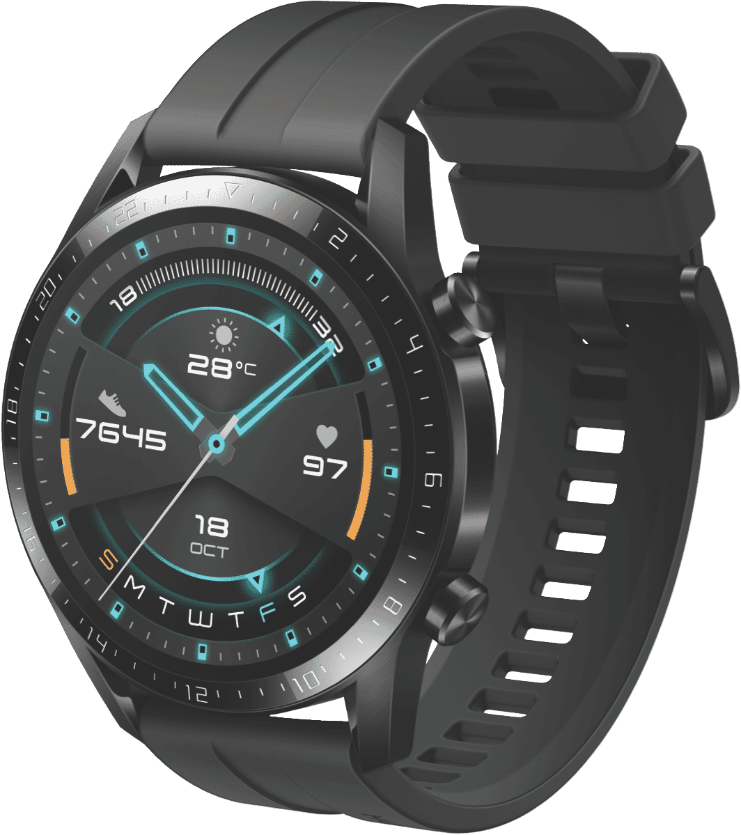 Huawei Latona-B19S Watch GT 2 Sport 46mm Black at The Good Guys