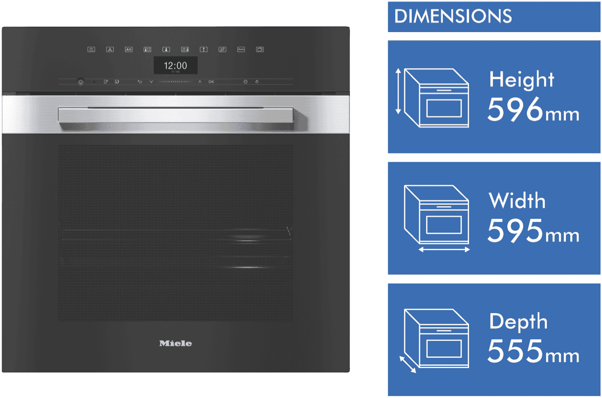 Miele DGC 7460 XXL EDST/CLST 60cm XXL Steam Combi Oven CleanSteel at