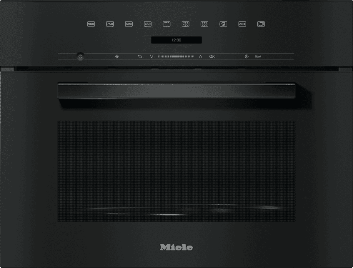 Miele 60cm Microwave Oven - Obsidian Black M 7244 TC OBSW