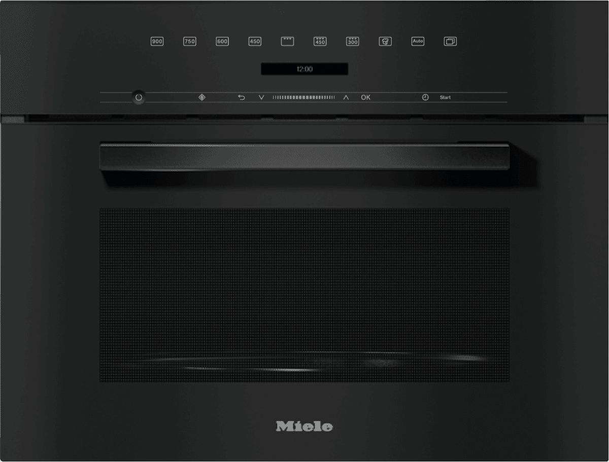 Miele M7244TC VL OB 60cm Microwave Oven Obsidian Black at The Good Guys