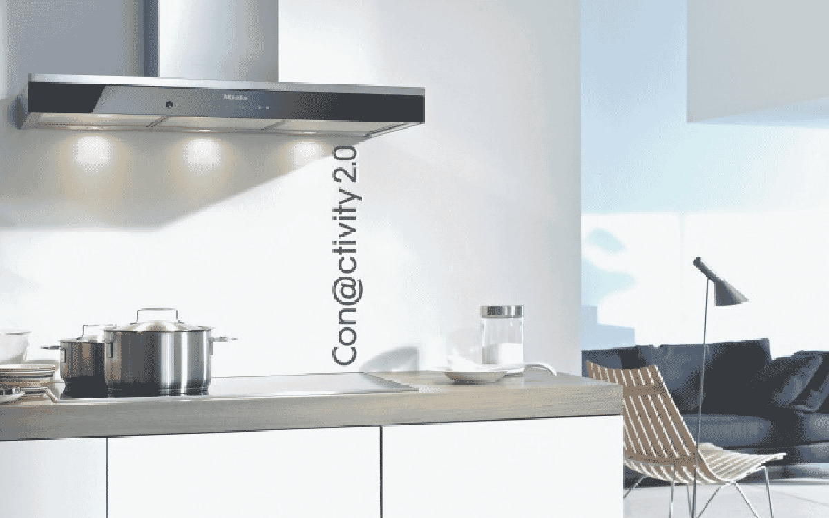 Miele DA6698W 90cm Wall Mounted Rangehood CleanSteel at The Good Guys