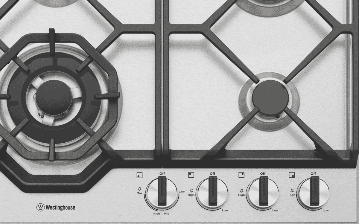 Westinghouse WHG648SC 60cm Gas Cooktop Stainless Steel at The Good Guys