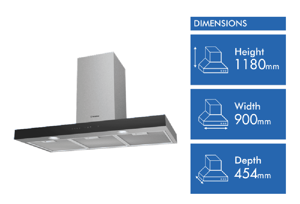 Westinghouse 90cm Canopy Rangehood