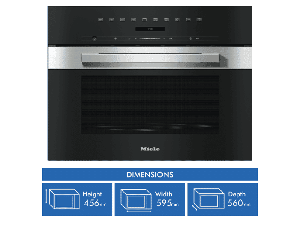 Miele PureLine CleanSteel Built In MWO