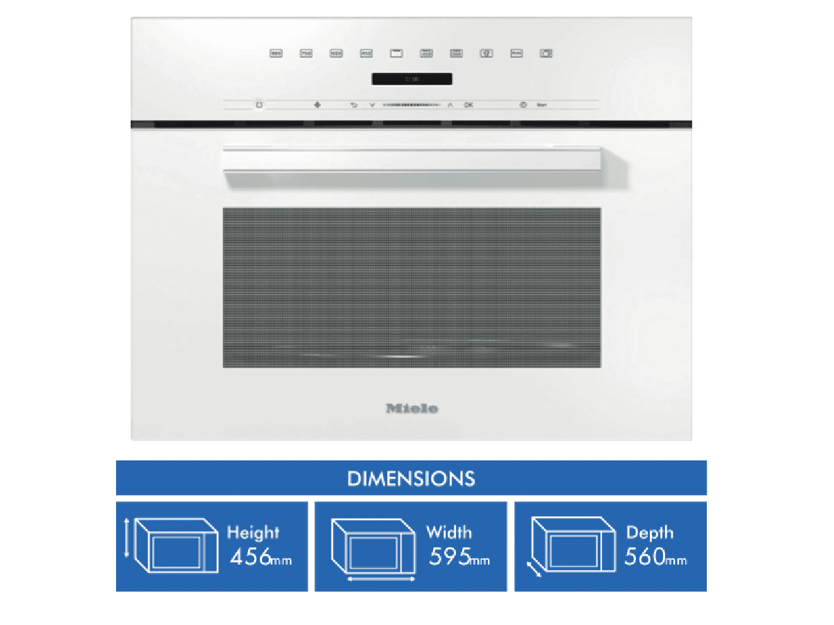 Miele white store microwave