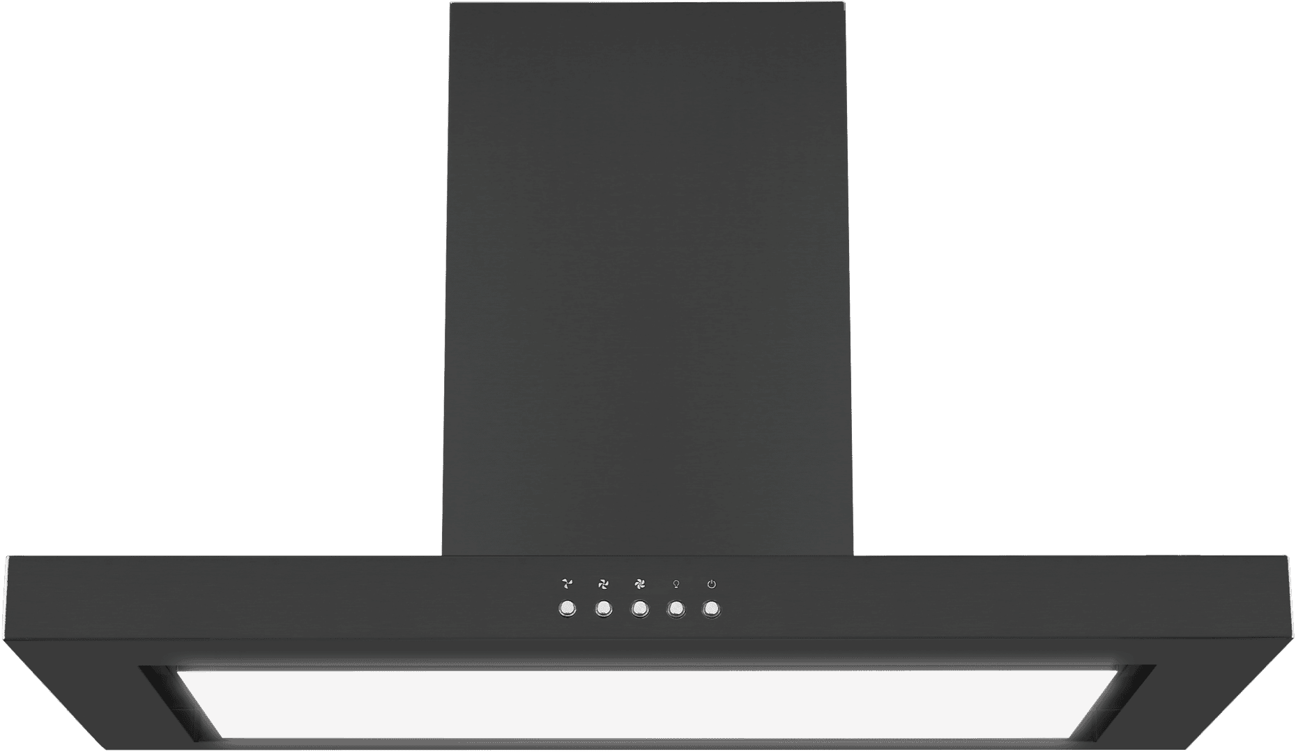 Omega ORC90MB 90cm Canopy Rangehood Matte Black at The Good Guys