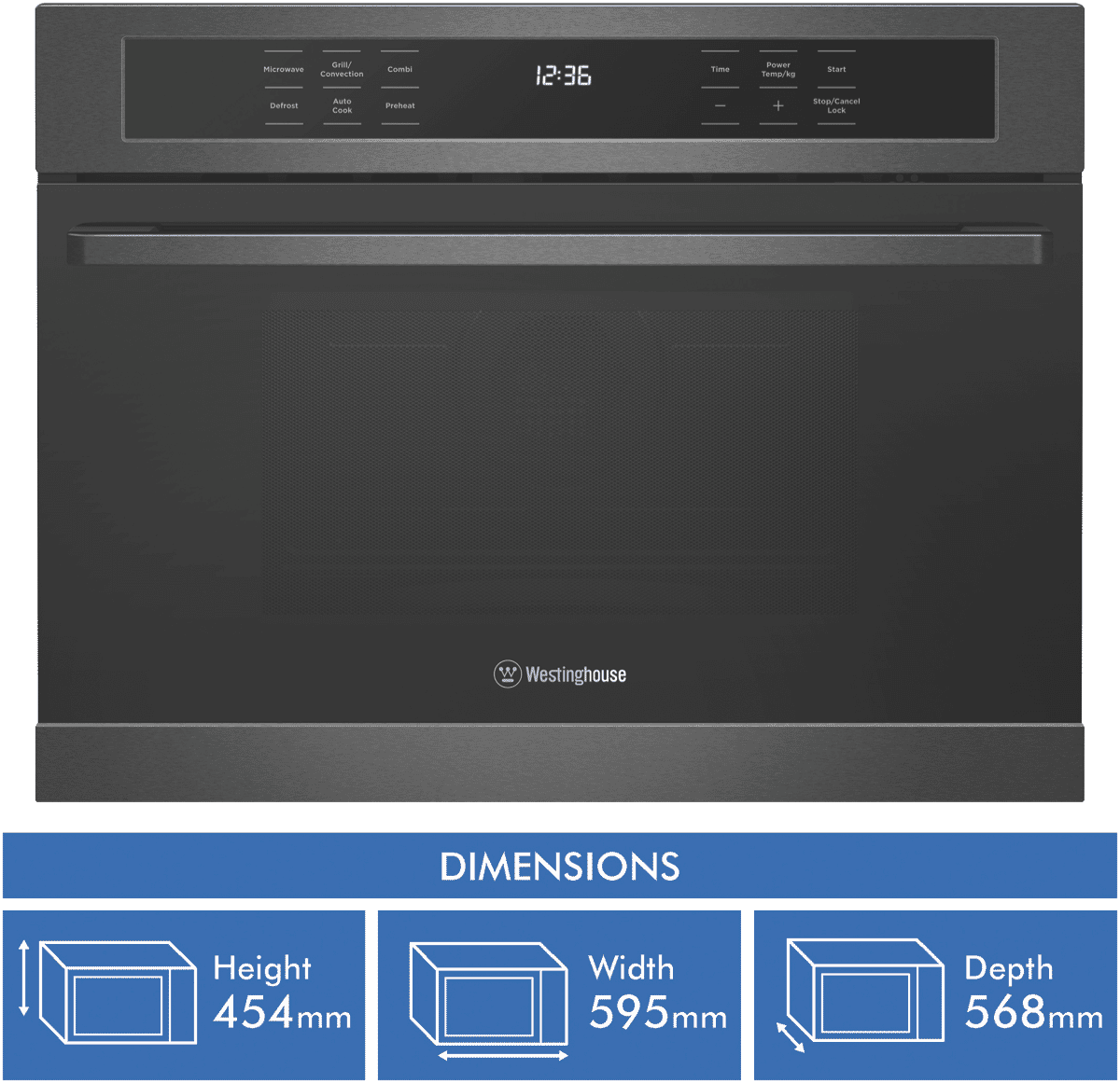Westinghouse WMB4425DSC 44 Litre Combination BuiltIn Microwave at The
