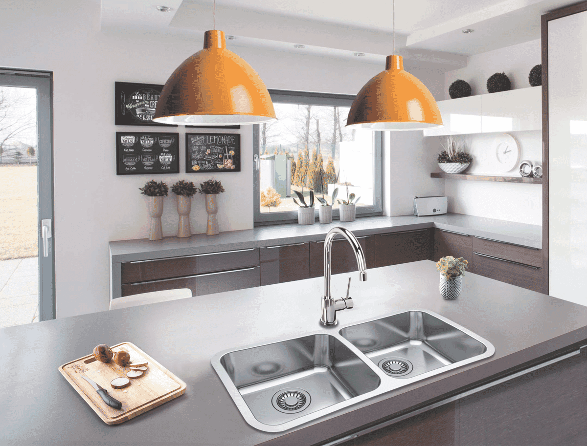 Franke BCX22038/38 Bell double bowl sink at The Good Guys