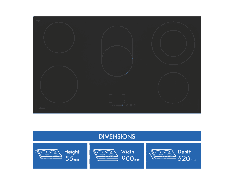 Milano 90cm Ceramic Cooktop