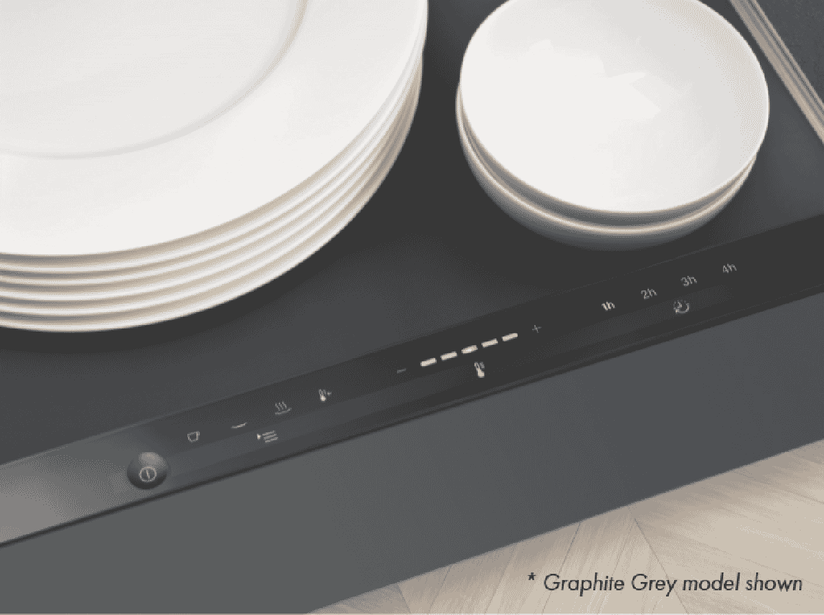 Miele ESW 7020 OB 29cm Warming Drawer Obsidian Black at The Good Guys