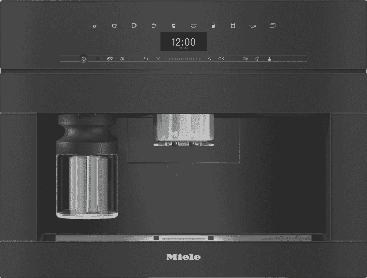 Miele CVA 7440 VL OB BuiltIn Coffee Machine Obsidian Black at The Good