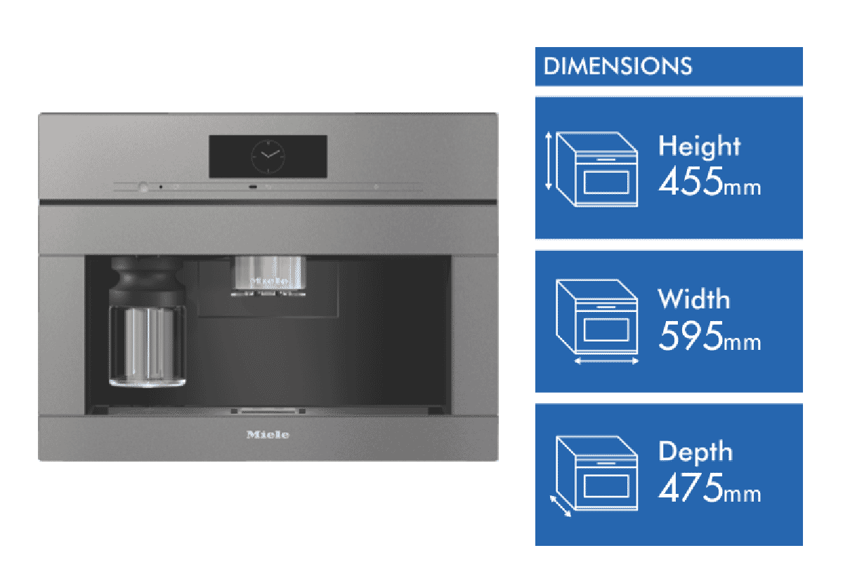 Miele CVA 7845 Graphite Built-In Coffee System - CVA7845GR