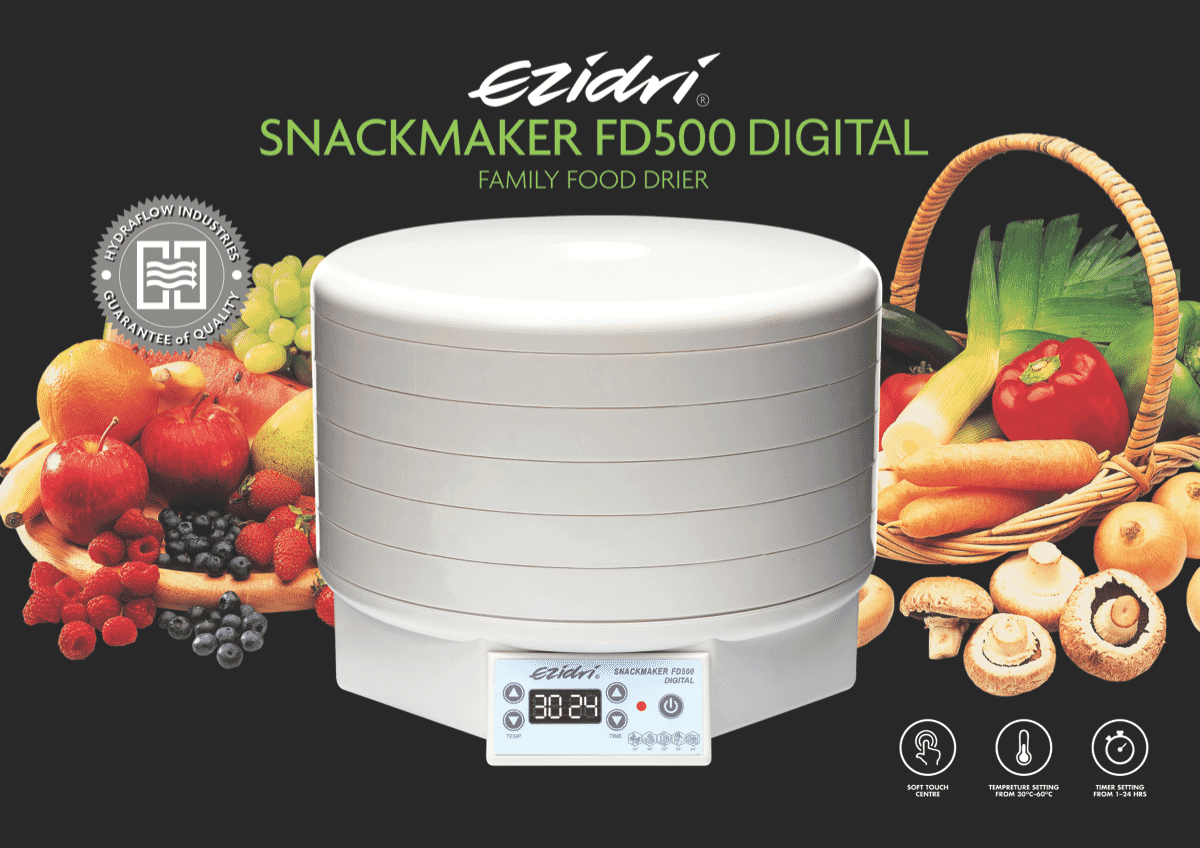 EZIDRI D09D Snackmaker FD500 Digital Food Dehydrator at The Good Guys