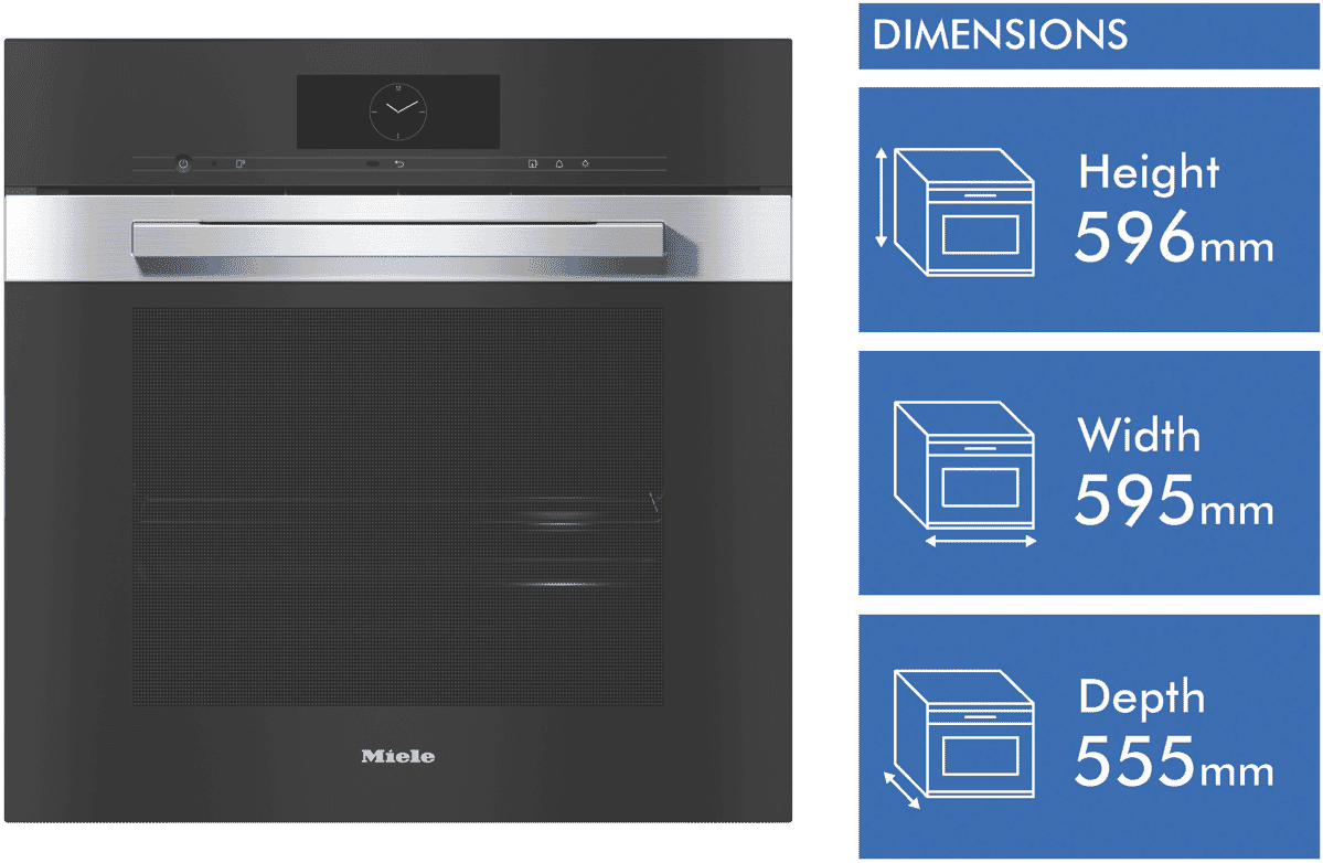 Miele DGC 7865 XXL PL CLST 60cm Combi Steam Oven CleanSteel at The Good