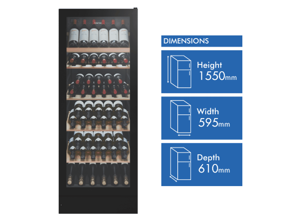 Vintec VWM148SBAR 148 Bottle Wine at The Good Guys