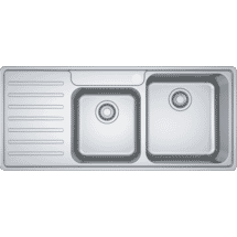 FrankeBELL Inset SinkDouble Bowl Sink with Drainer Overall 1080mm Width50069902