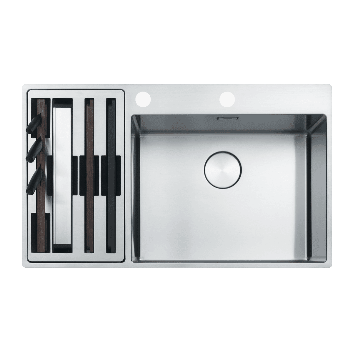 Franke BWX22054/27 SBL Box Centre 1&1/2 bowl prep center sink at The