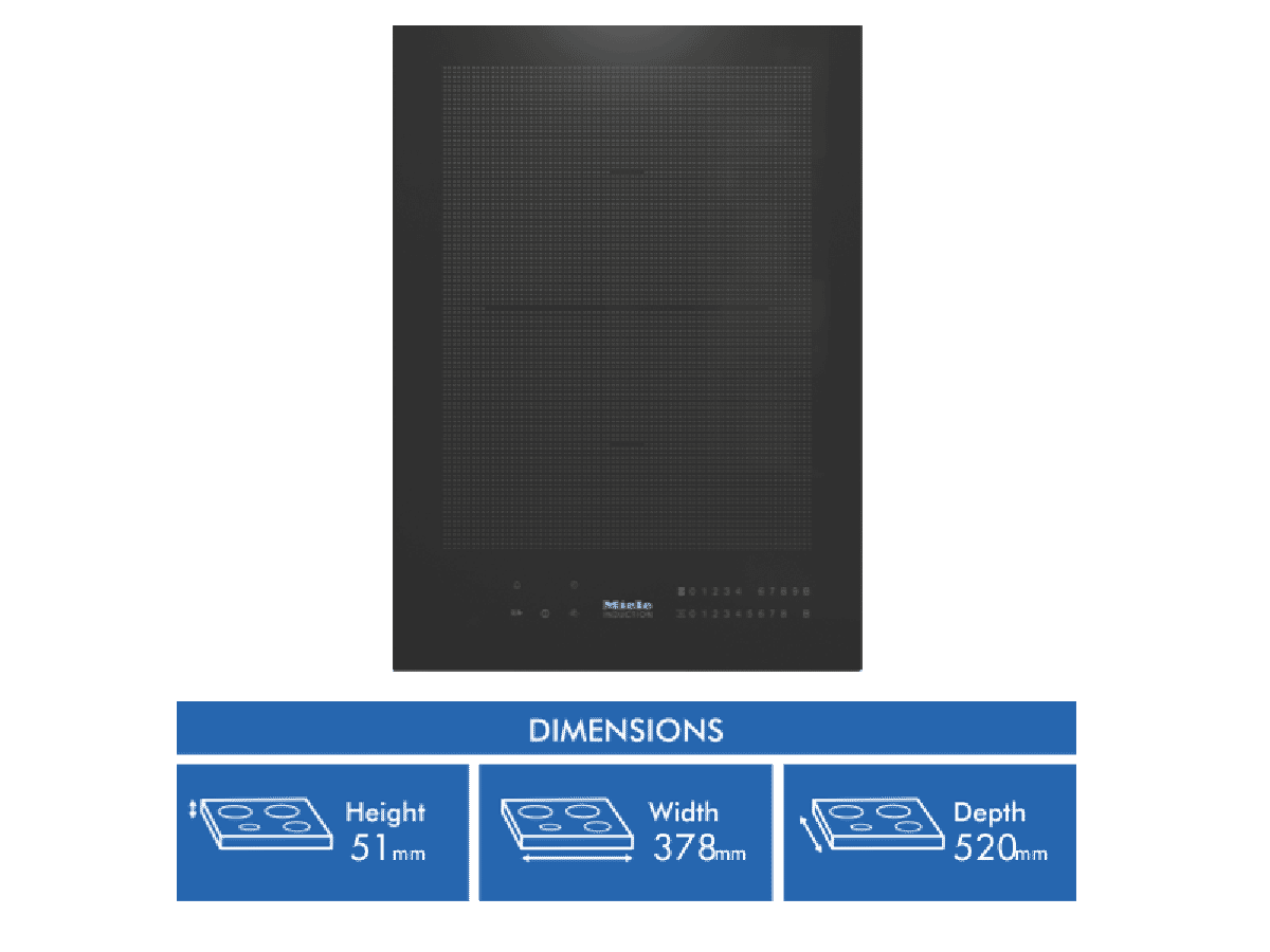 Miele 37.8cm Induction Cooktop CS 7612 FL