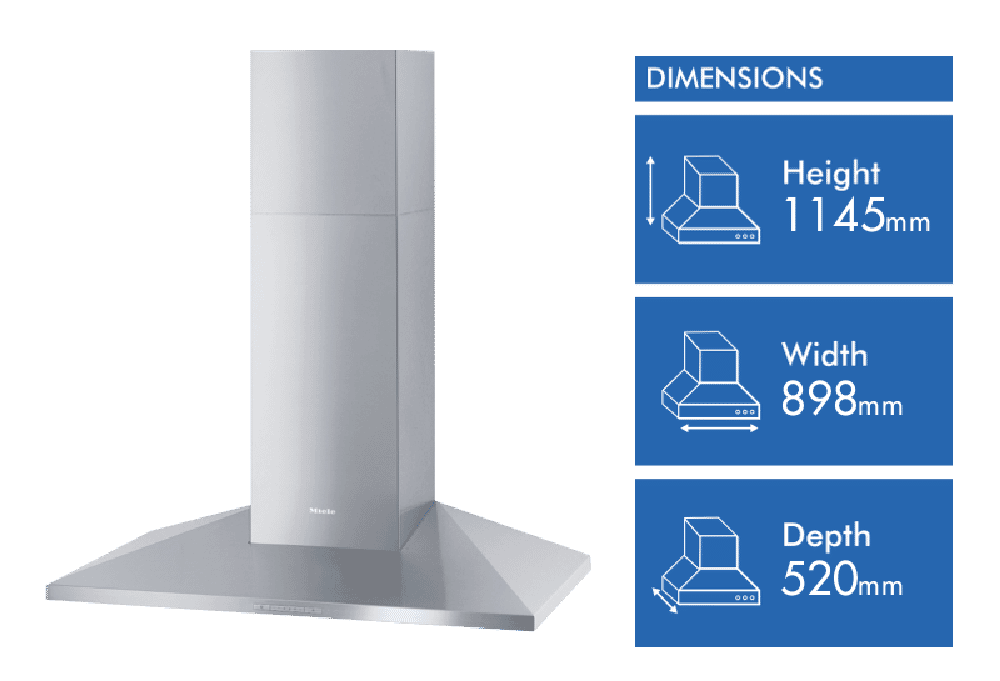 Miele 90cm Wall Mounted Rangehood