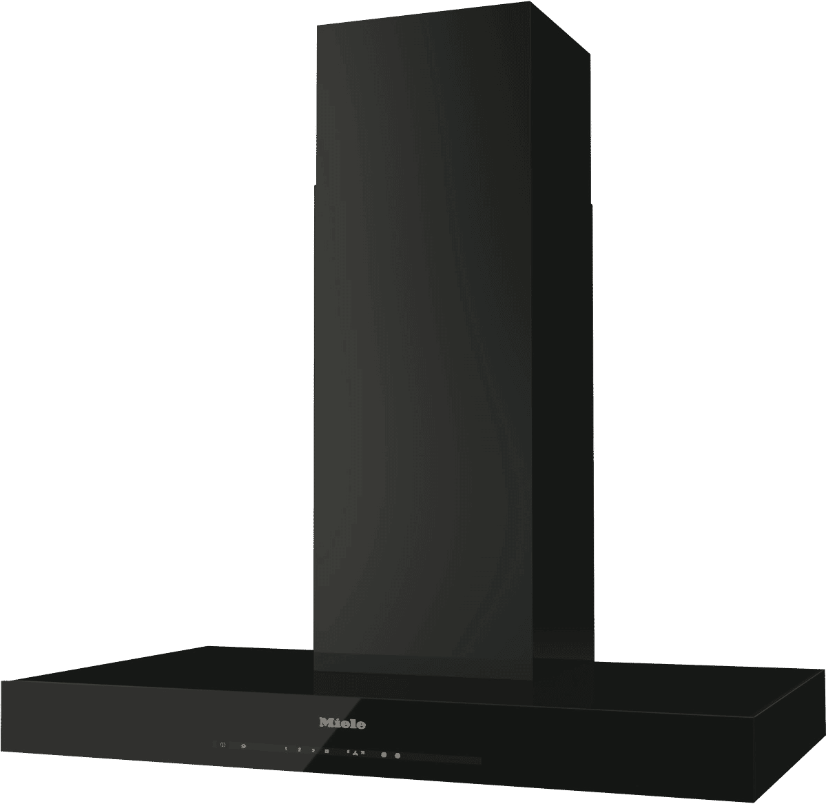 Miele DA6698 W OB 90cm Wall Mounted Rangehood Obsidian Black at The