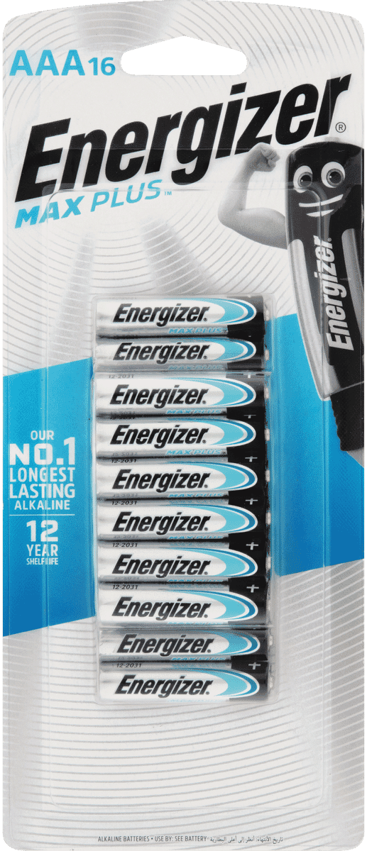 Energizer Max Plus AAA 16 Pack