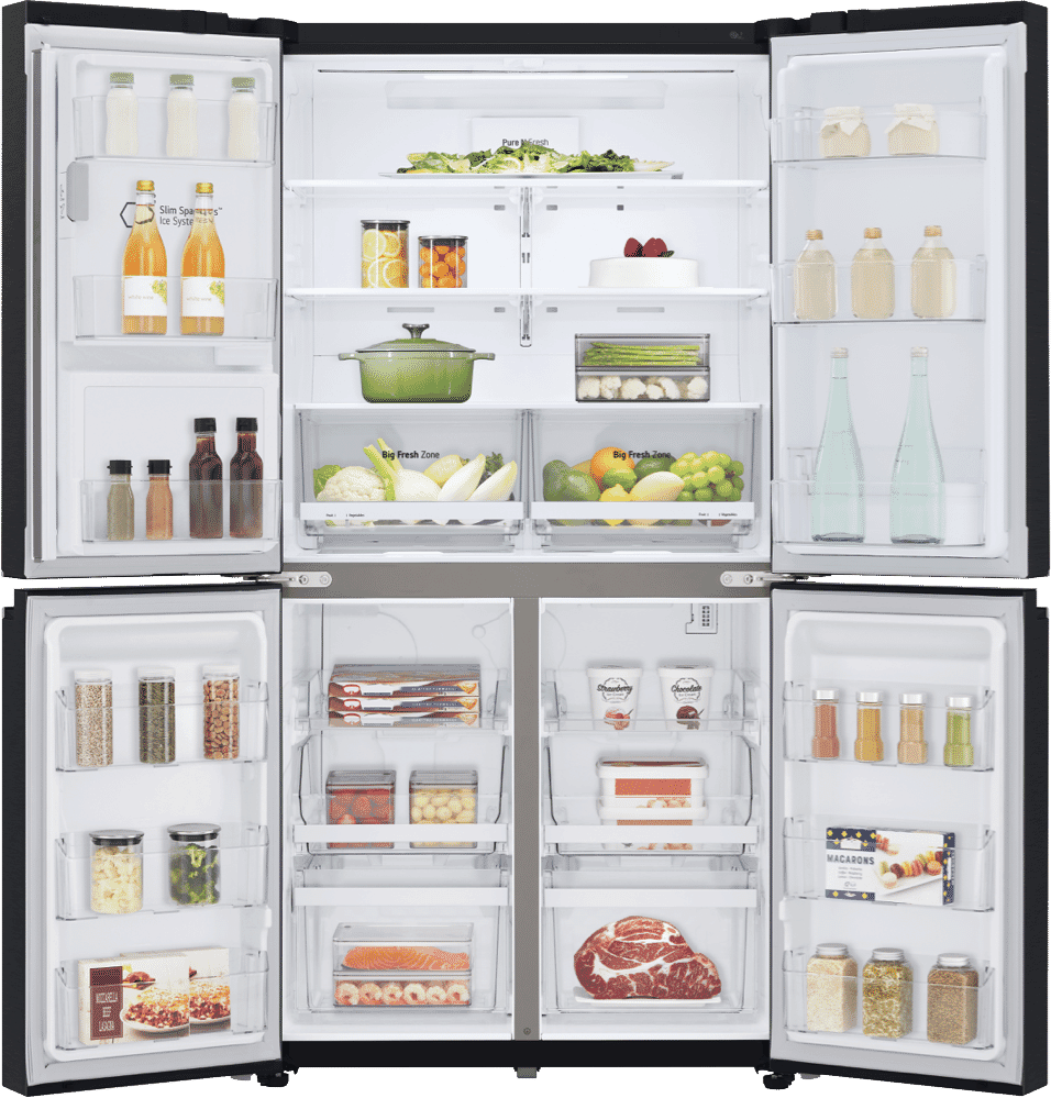 LG GFL706MBL 706L French Door Refrigerator at The Good Guys