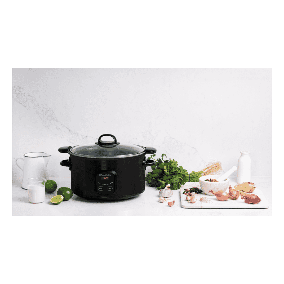 Russell Hobbs 6 Litre Searing Slow Cooker Matte Black RHSC650BLK