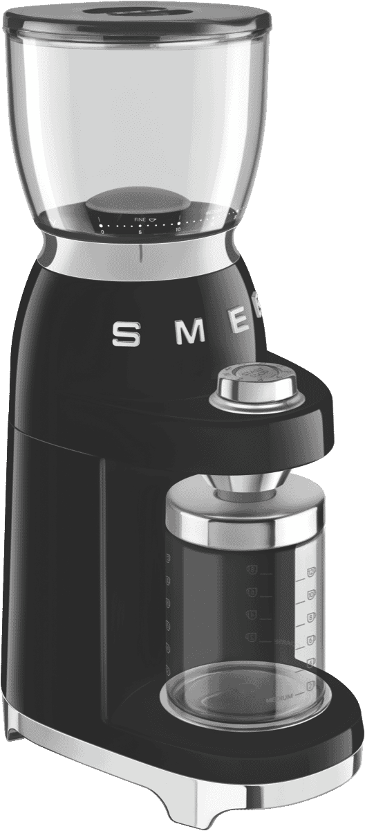Smeg CGF01BLAU 50's Style Retro Coffee Grinder Black at The Good Guys