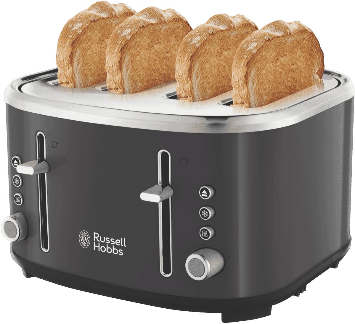 Russell Hobbs Legacy 4 Slice Toaster Charcoal RHT445CHA