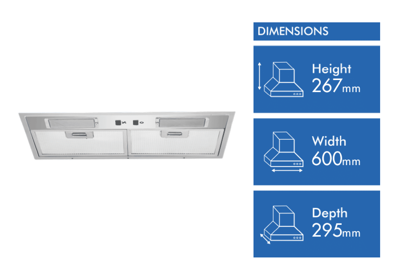 Schweigen 60cm Silent Undermount Rangehood