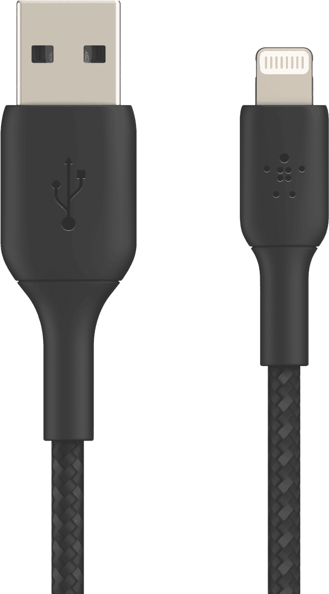 Belkin Lightning to USB Braided Cable 1m Black CAA002BT1MBK