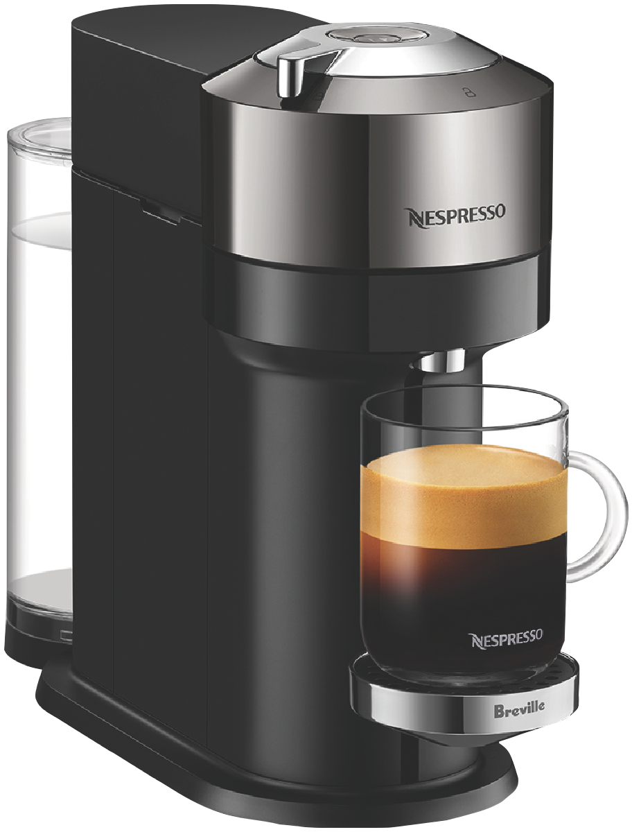 Nespresso BNV570DCR4JAN1 Vertuo Next Deluxe Bundle - Dark Chrome at The