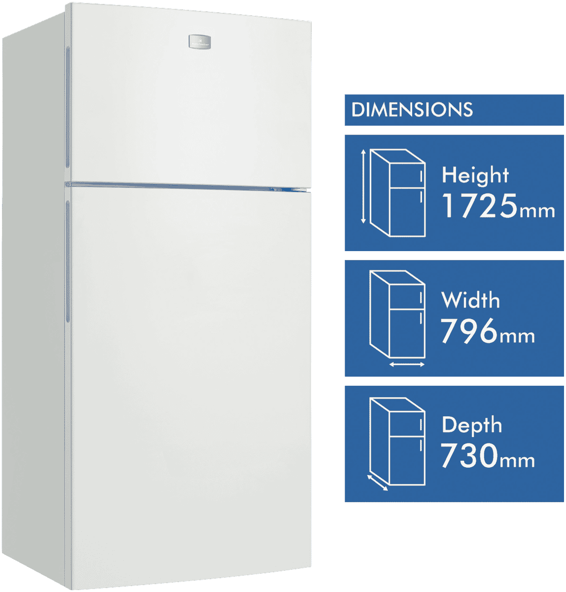 Kelvinator KTM5402WCR 503L Top Mount Refrigerator at The Good Guys