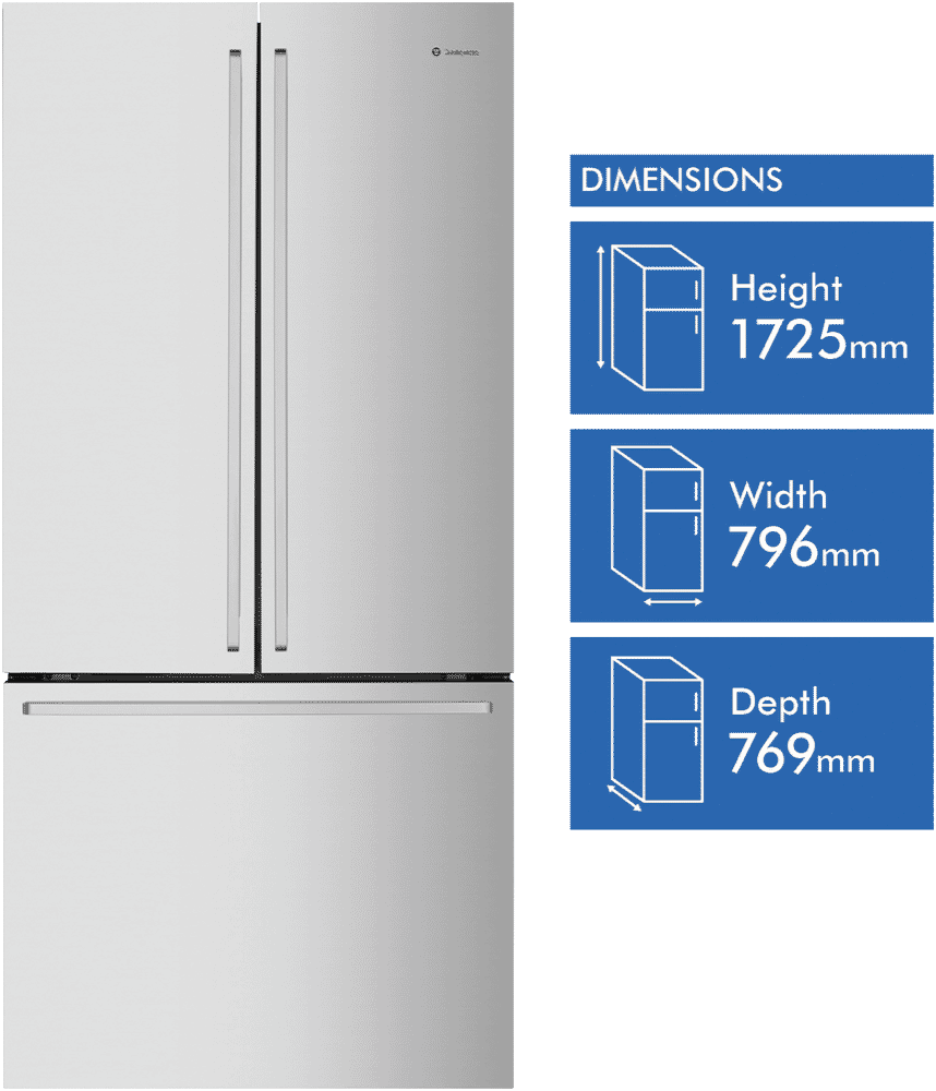 Westinghouse WHE5204SC 524L French Door Refrigerator at The Good Guys