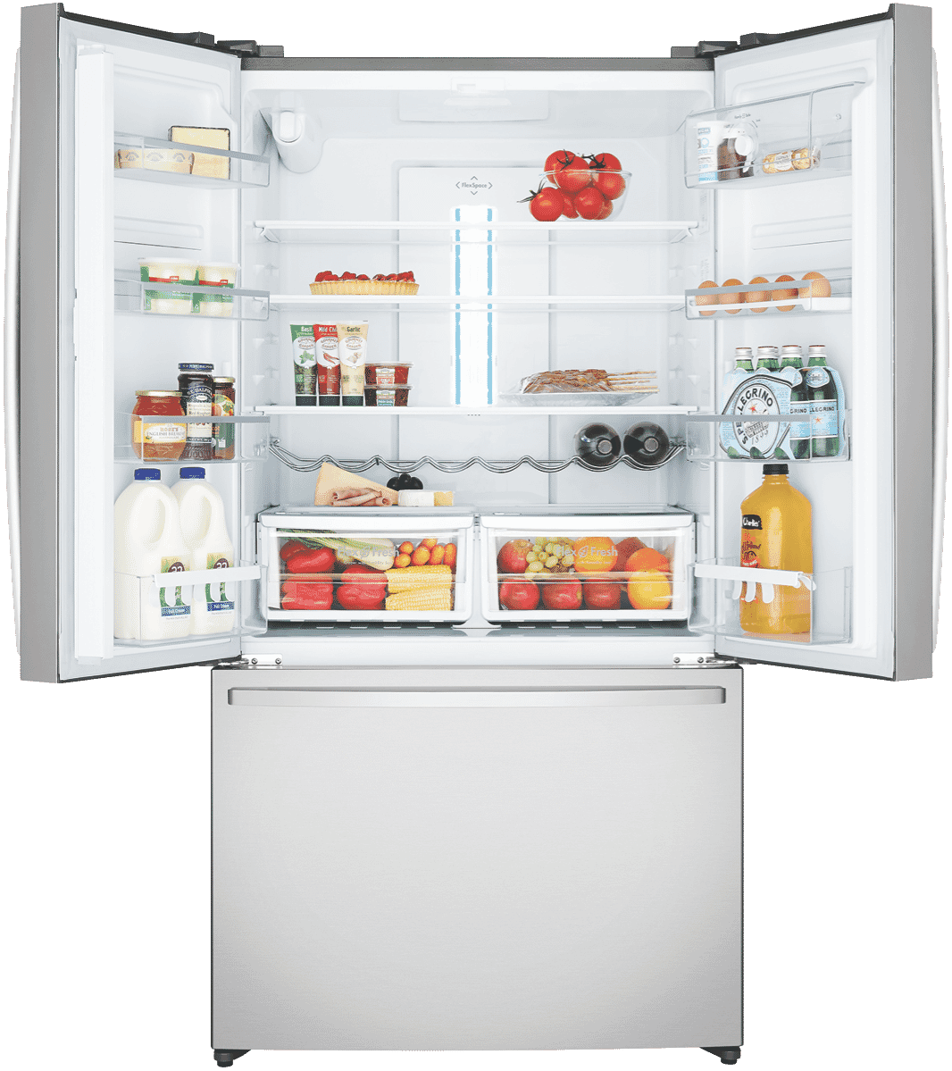 Westinghouse WHE6060SB 565L French Door Refrigerator at The Good Guys
