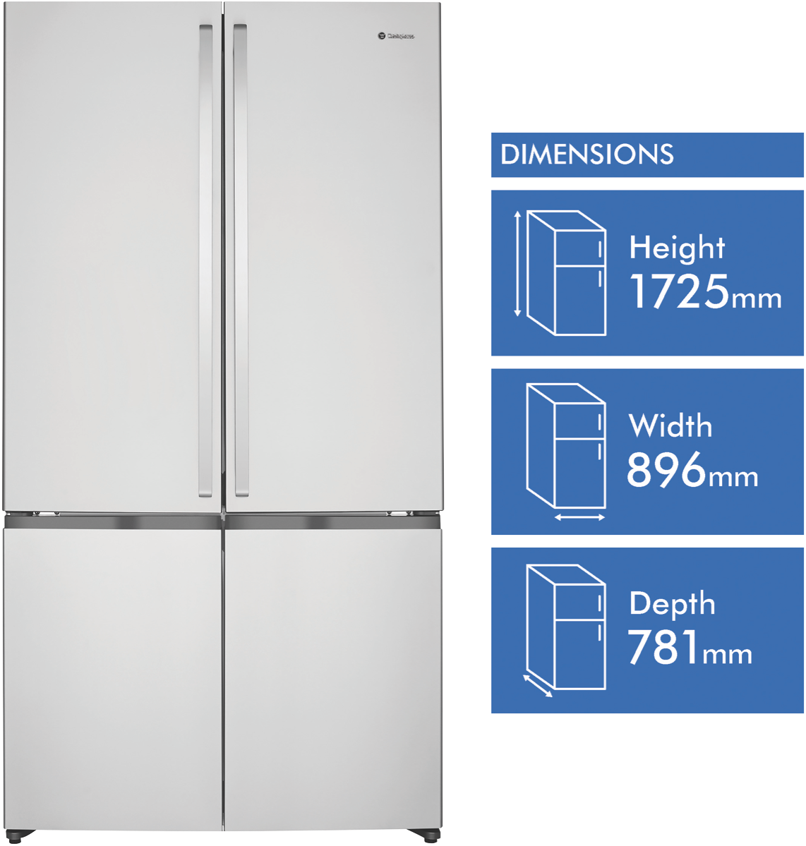 Westinghouse 600l french door 2024 refrigerator wqe6000sb