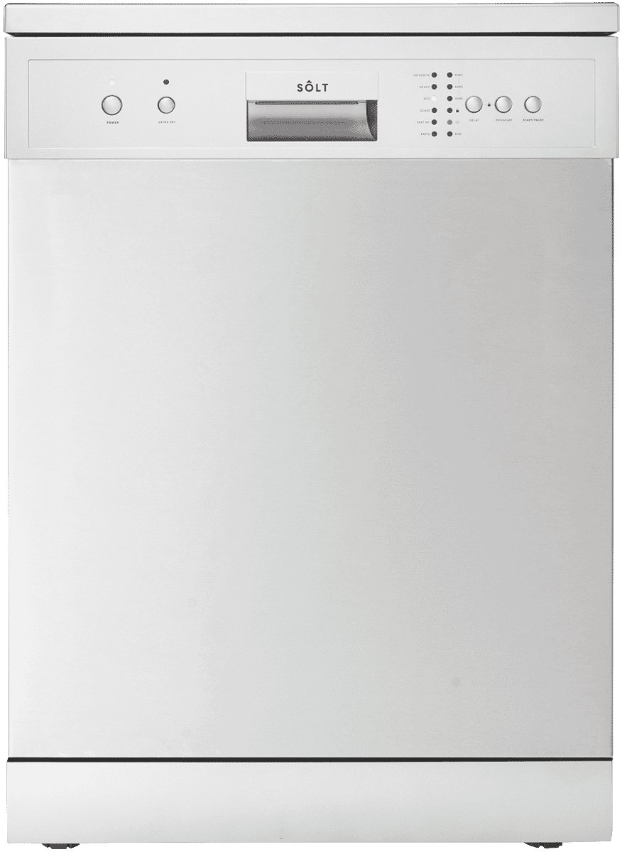 omega 60cm freestanding silver dishwasher