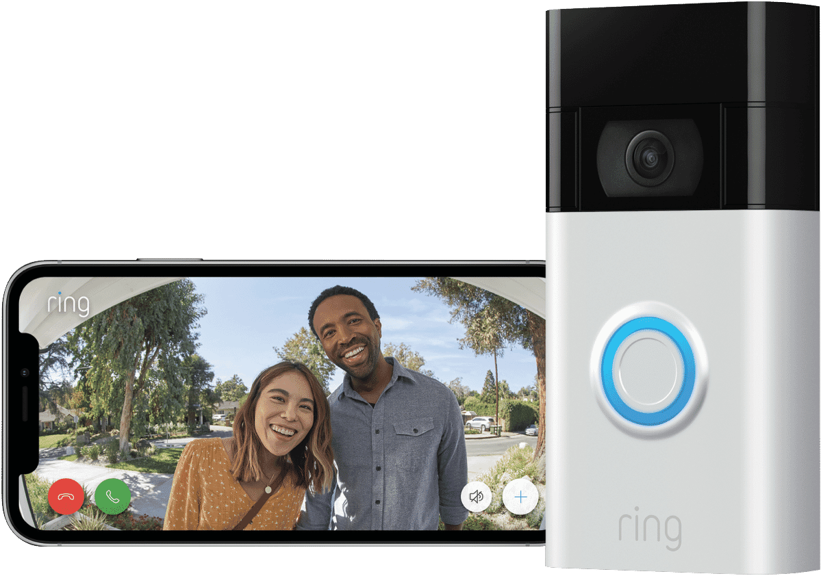 Ring 8VRASZSEN0AU Video Doorbell Satin Nickel Gen 2 at The Good Guys