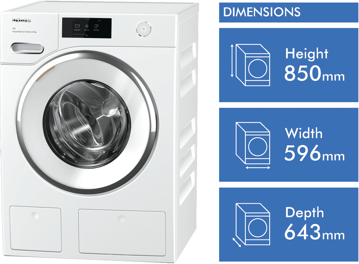 Miele WWR 860 9kg Front Load Washer at The Good Guys
