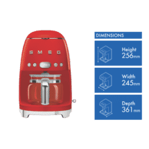 Lavazza 18000458 A Modo Mio Smeg Capsule Machine Red at The Good Guys