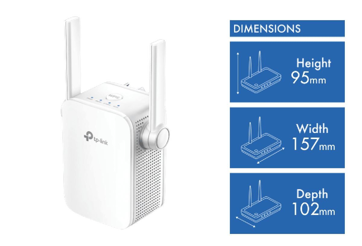TP-LINK RE305 AC1200 Wi-Fi Range Extender at The Good Guys
