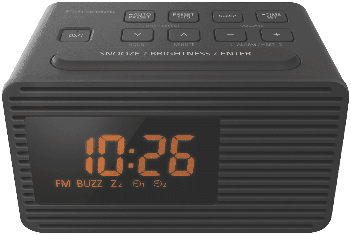 Panasonic Rc 800gn K Dual Alarm Clock Radio At The Good Guys