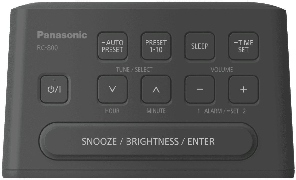 Panasonic RC800GNK Dual Alarm Clock Radio at The Good Guys