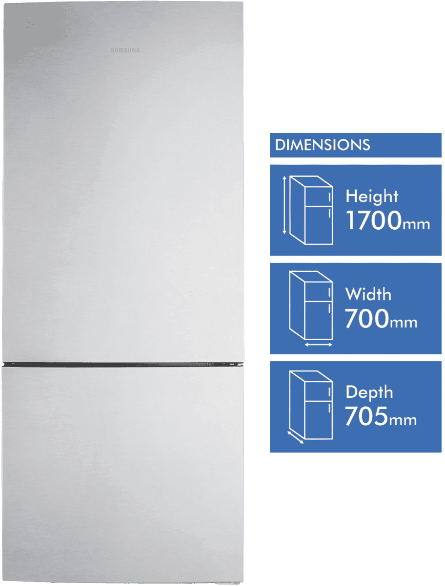 Samsung SRL456LS 458L Bottom Mount Refrigerator at The Good Guys