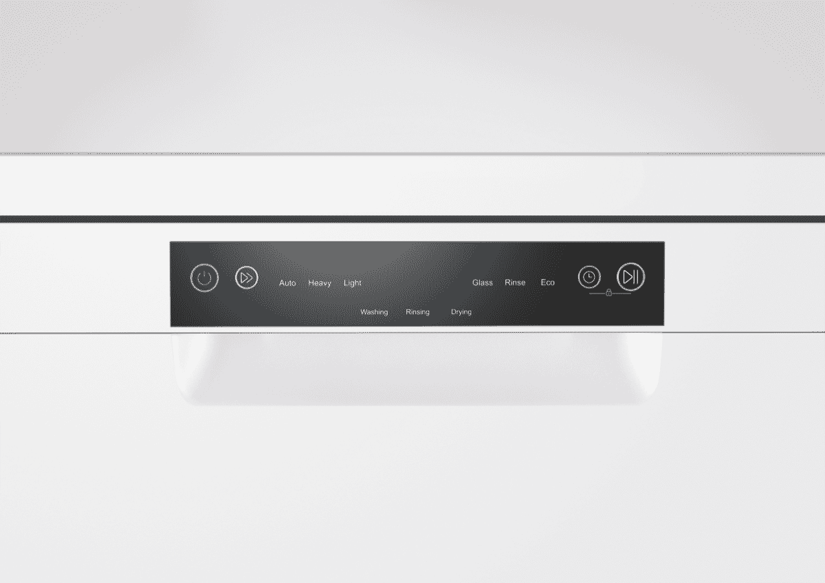 Haier HDW13V1W1 60cm Freestanding Dishwasher White at The Good Guys