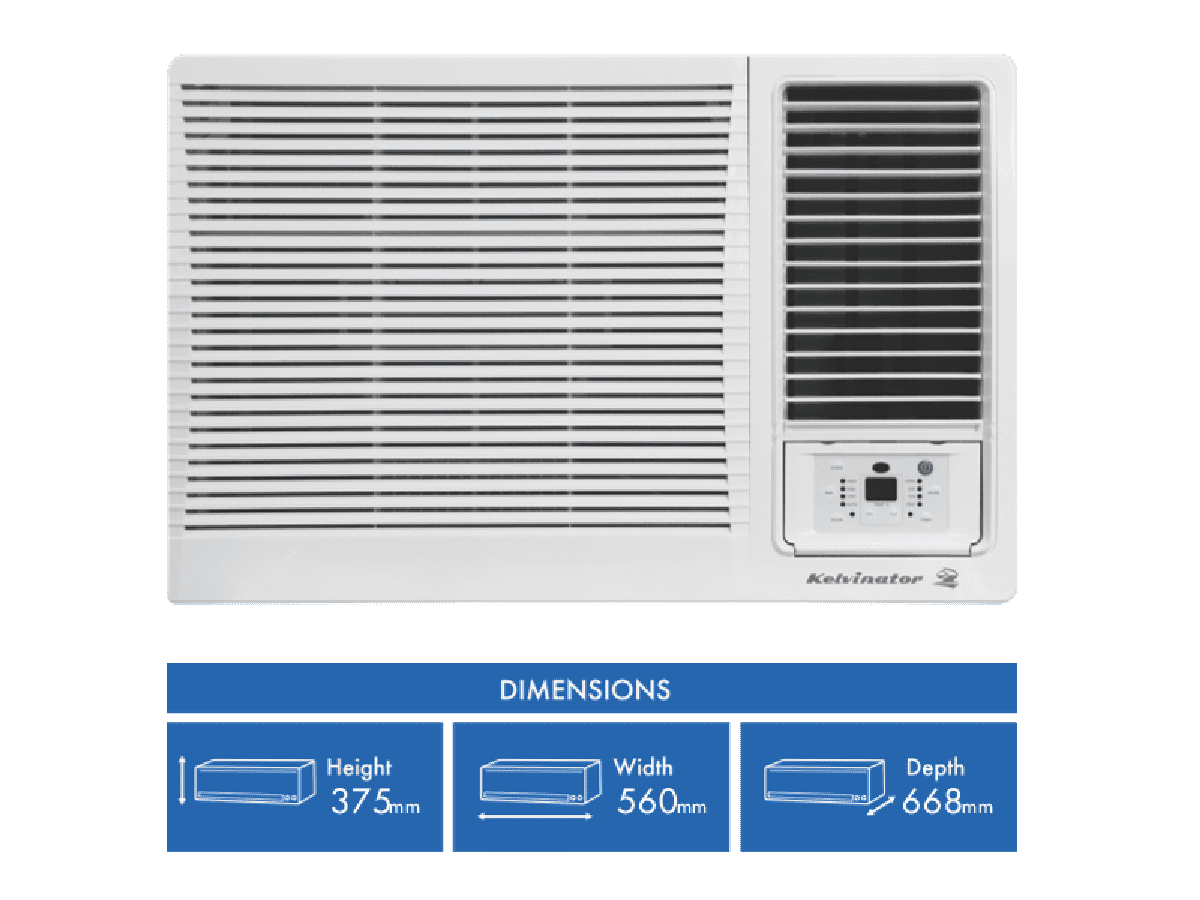 kelvinator c2 2kw h1 9kw reverse cycle box air conditioner