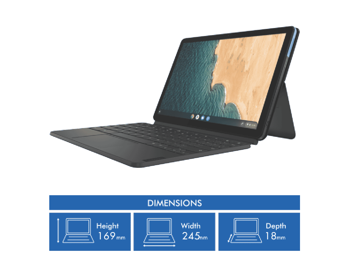 Lenovo IdeaPad Duet 10.1' MTK 4GB 128GB eMCP 2-in1 Chromebook