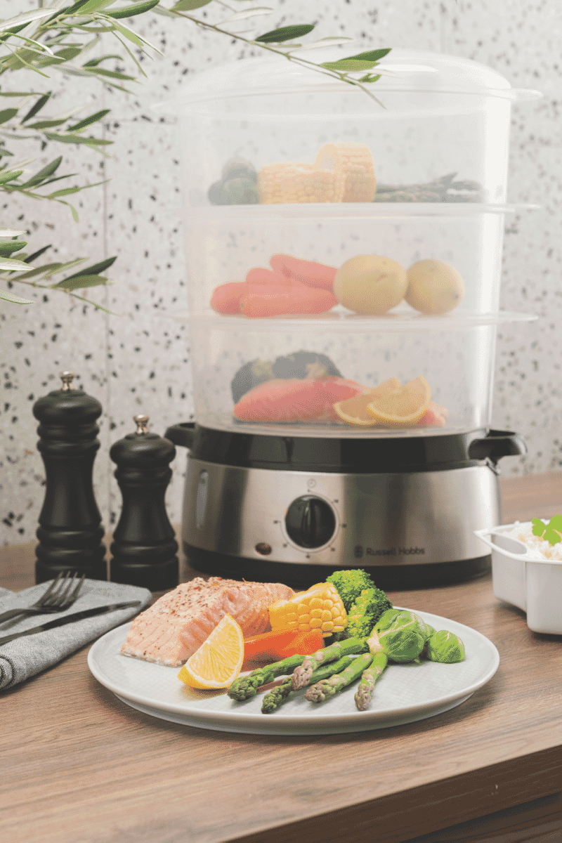 Russell Hobbs RHSTM3 Cook Home Food Steamer Stainless Steel at The